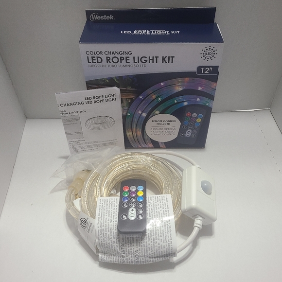 8 Color Changing 12 ft Led Rope Light Kit - Picture 3 of 6